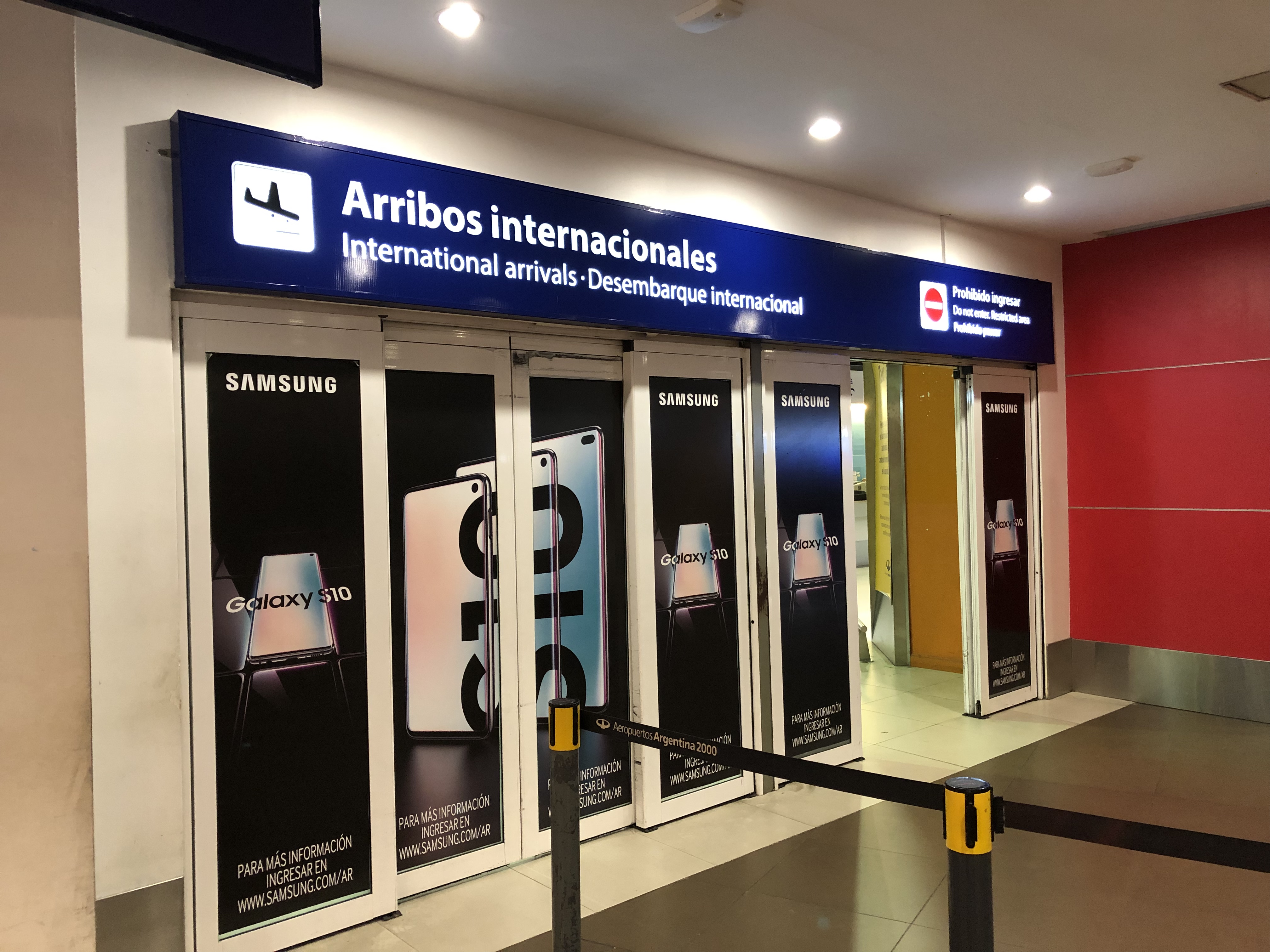 Puerta de arribos internacionales Terminal A Aeropuerto Internacional Ezeiza