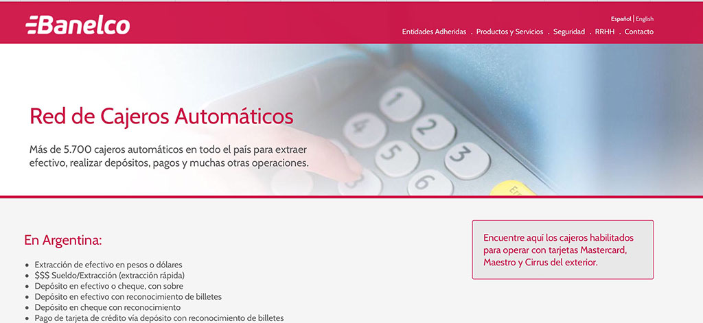 Dólares cajeros automáticos Banelco