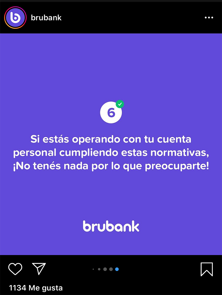 Brubank cumpliendo normativas