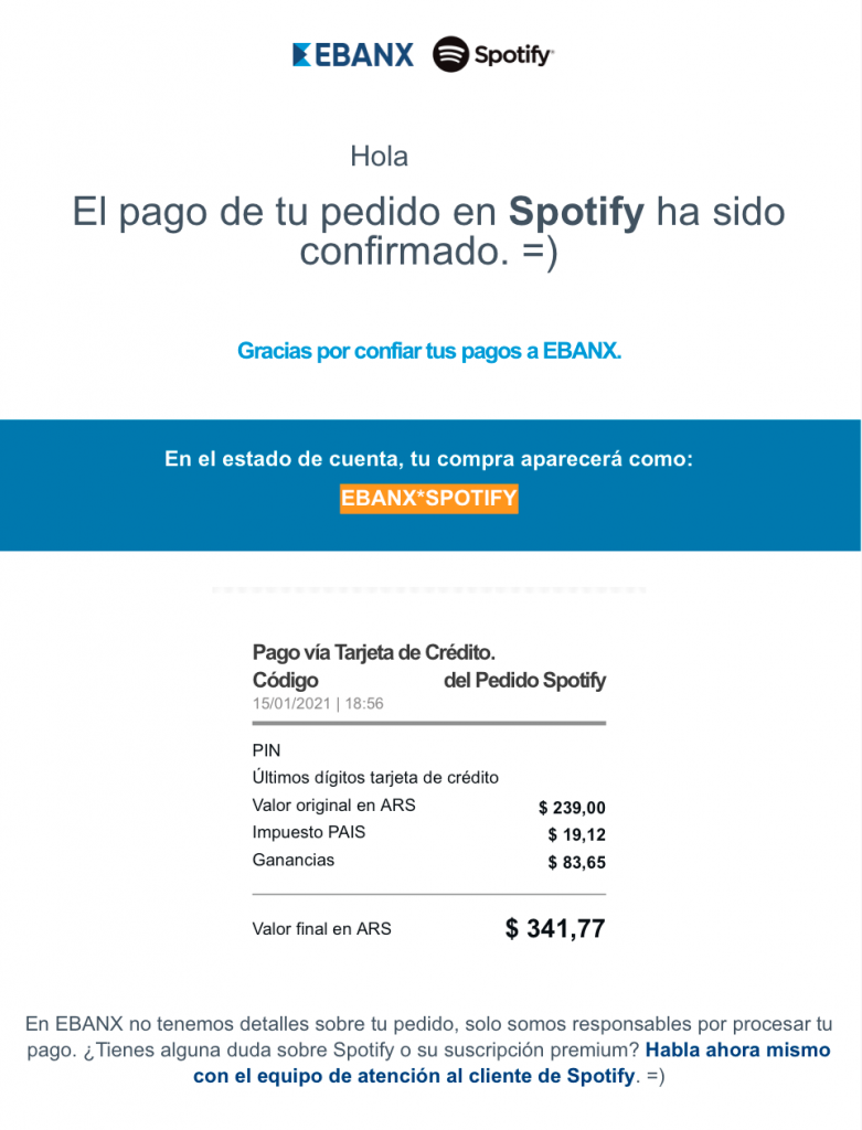 Cómo pagar Spotify con tarjeta de Spotify?