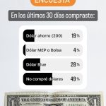 Encuesta compraste dólares último mes